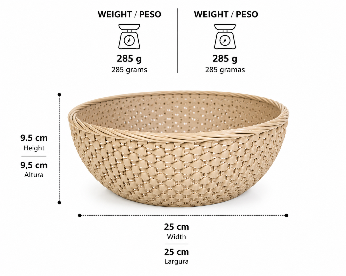 Elegance Woven Fruit Bowl - Image 6