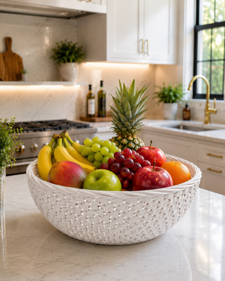 Elegance Woven Fruit Bowl