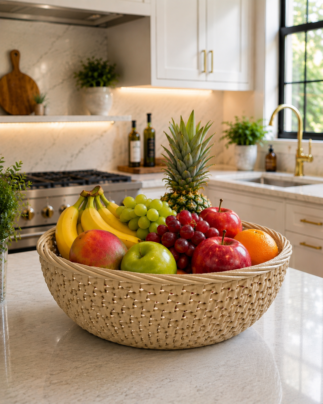 Elegance Woven Fruit Bowl - Image 2