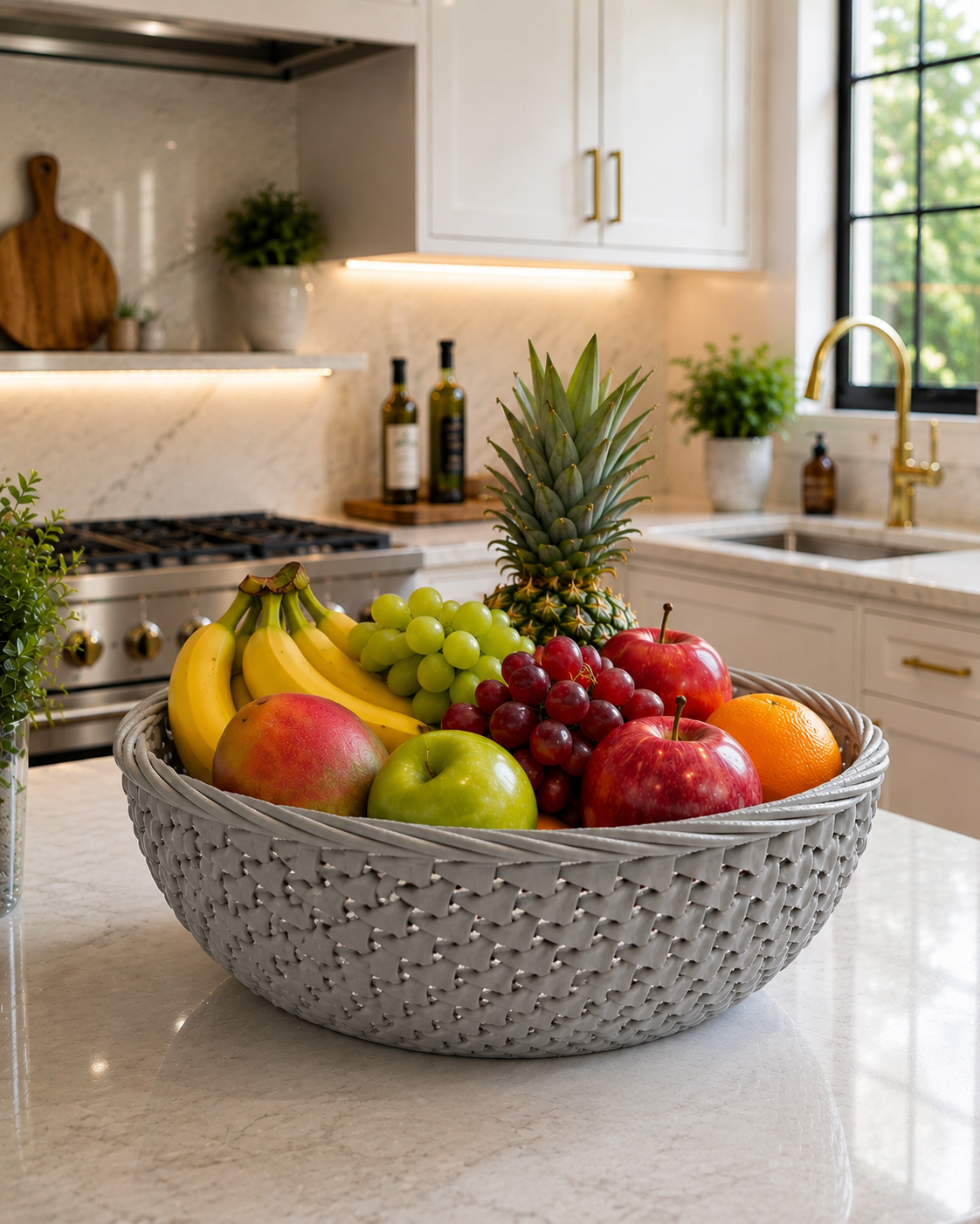 Elegance Woven Fruit Bowl - Image 3